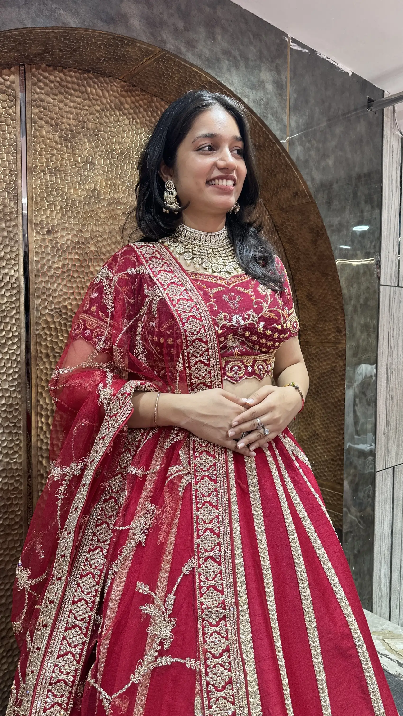 Latest Minimal work lehenga